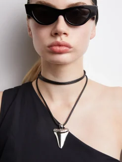 Amity Shark Necklace - Silver