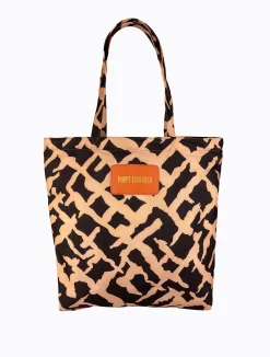 Baesique Tote - Cross Hatch Print