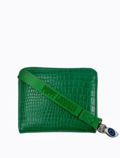 Croc Wallet - Grass Green