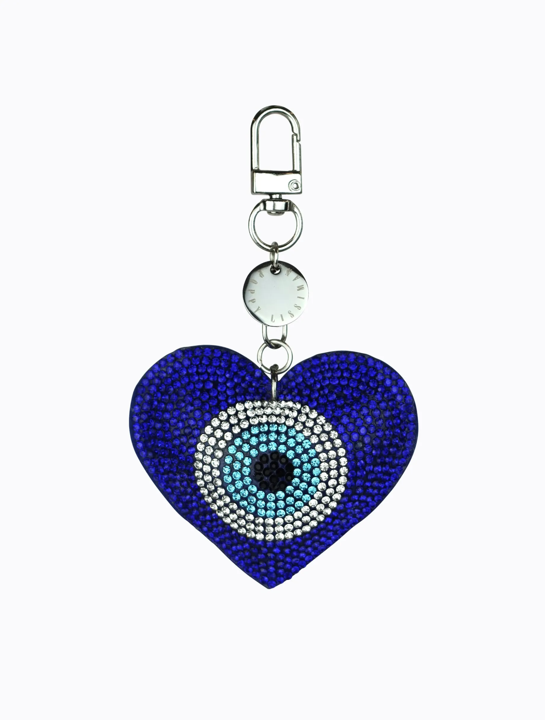 Evil Eye Heart Keychain