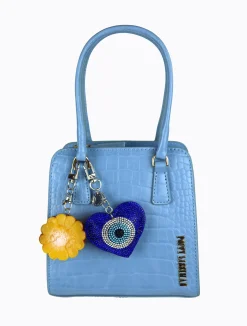 Evil Eye Heart Keychain