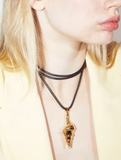 Flicka Shell Necklace - Gold