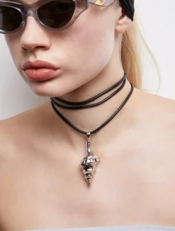 Flicka Shell Necklace - Silver