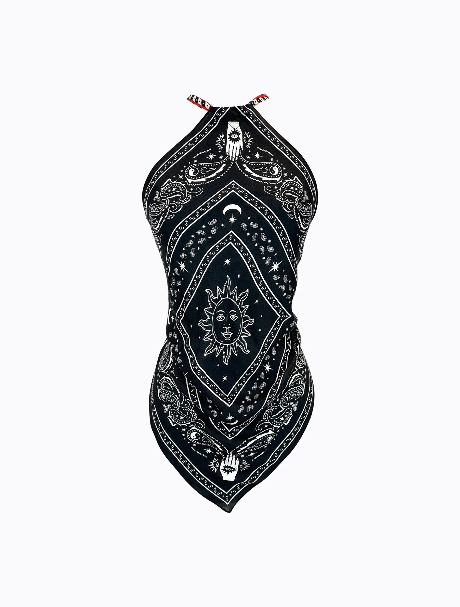 HonkyTonk Halter - Black Bandana