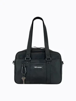 Koko Laptop Bag - Black / Sky Blue