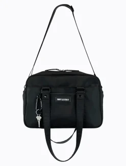Koko Laptop Bag - Black / Sky Blue