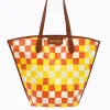 Lio Tote - Red/Yolk