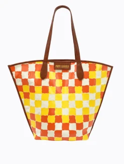 Lio Tote - Red/Yolk