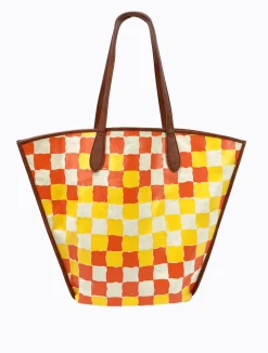 Lio Tote - Red/Yolk