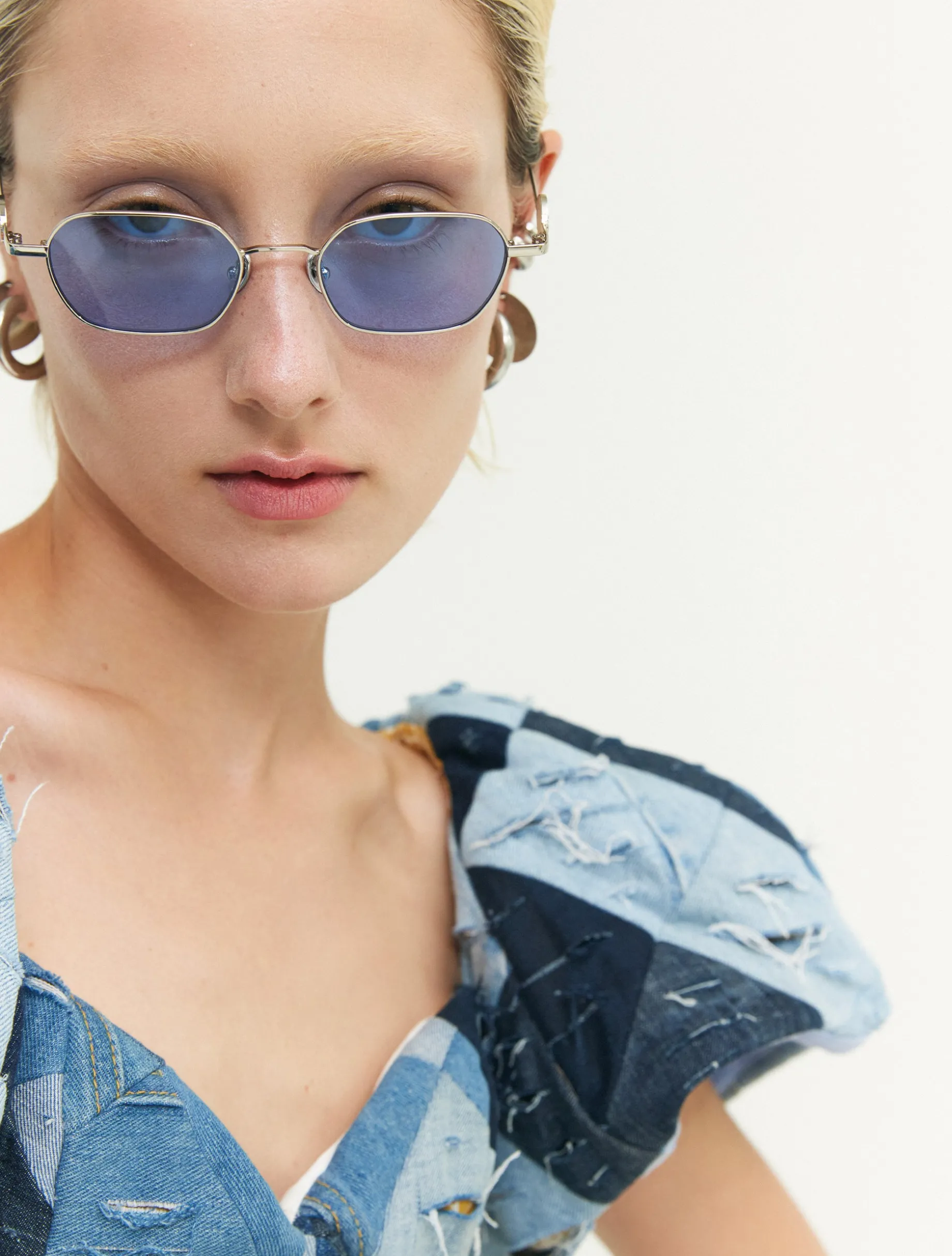 Mattie - Silver / Blue