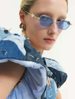Mattie - Silver / Blue