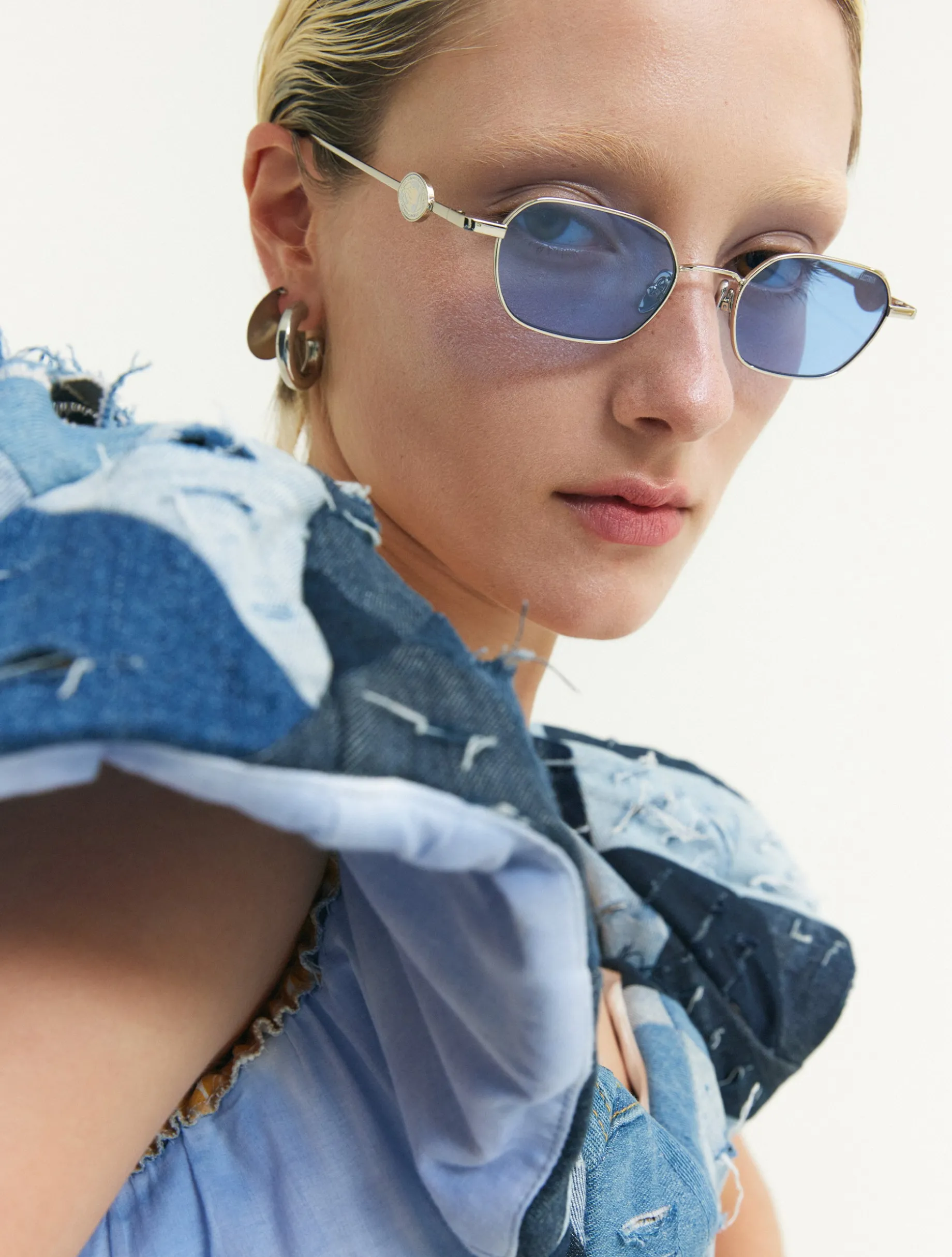Mattie - Silver / Blue