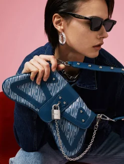 Merlin - Blue Jacquard