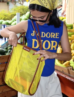 Nana Net Tote - Banana/Choc