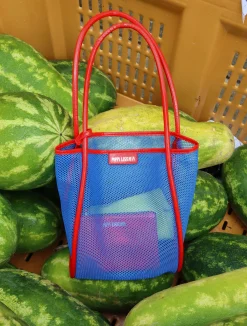 Nana Net Tote - Blue / Cherry