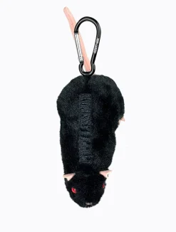 Plush Rat Charm - Black