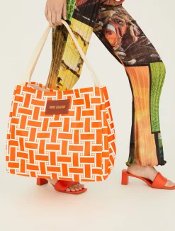 Polanco Tote - Orange Weave