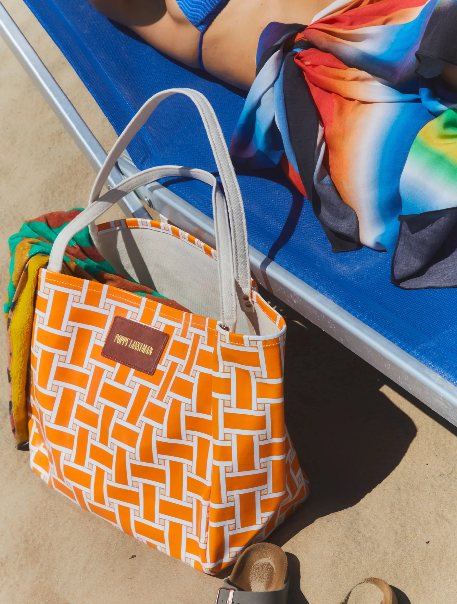 Polanco Tote - Orange Weave