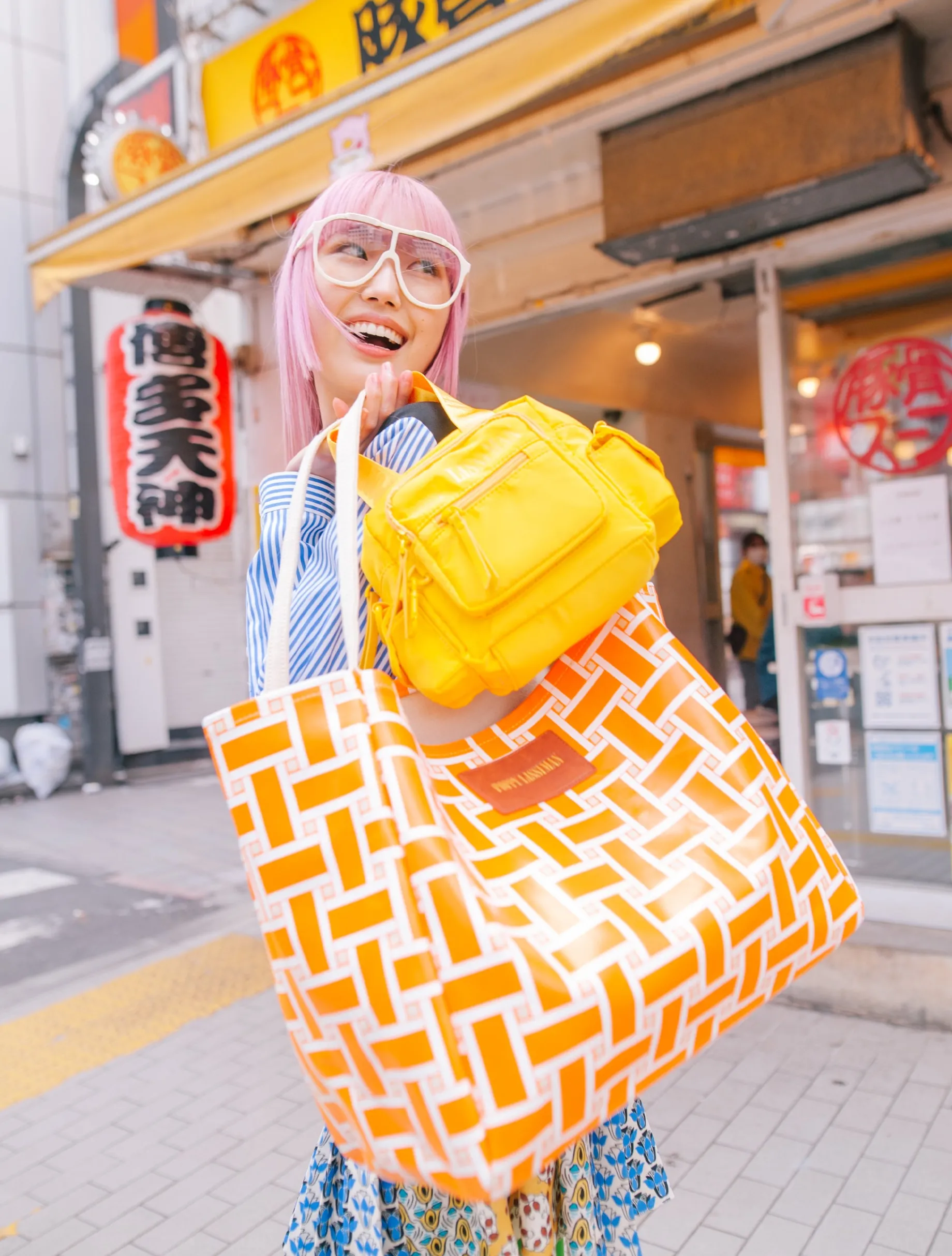 Polanco Tote - Orange Weave