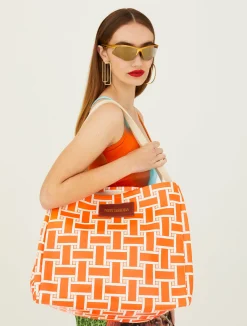 Polanco Tote - Orange Weave