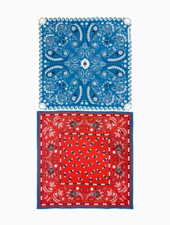 Red Blue Bandana Sarong