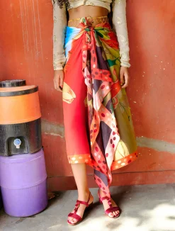 Red Lilies Sarong