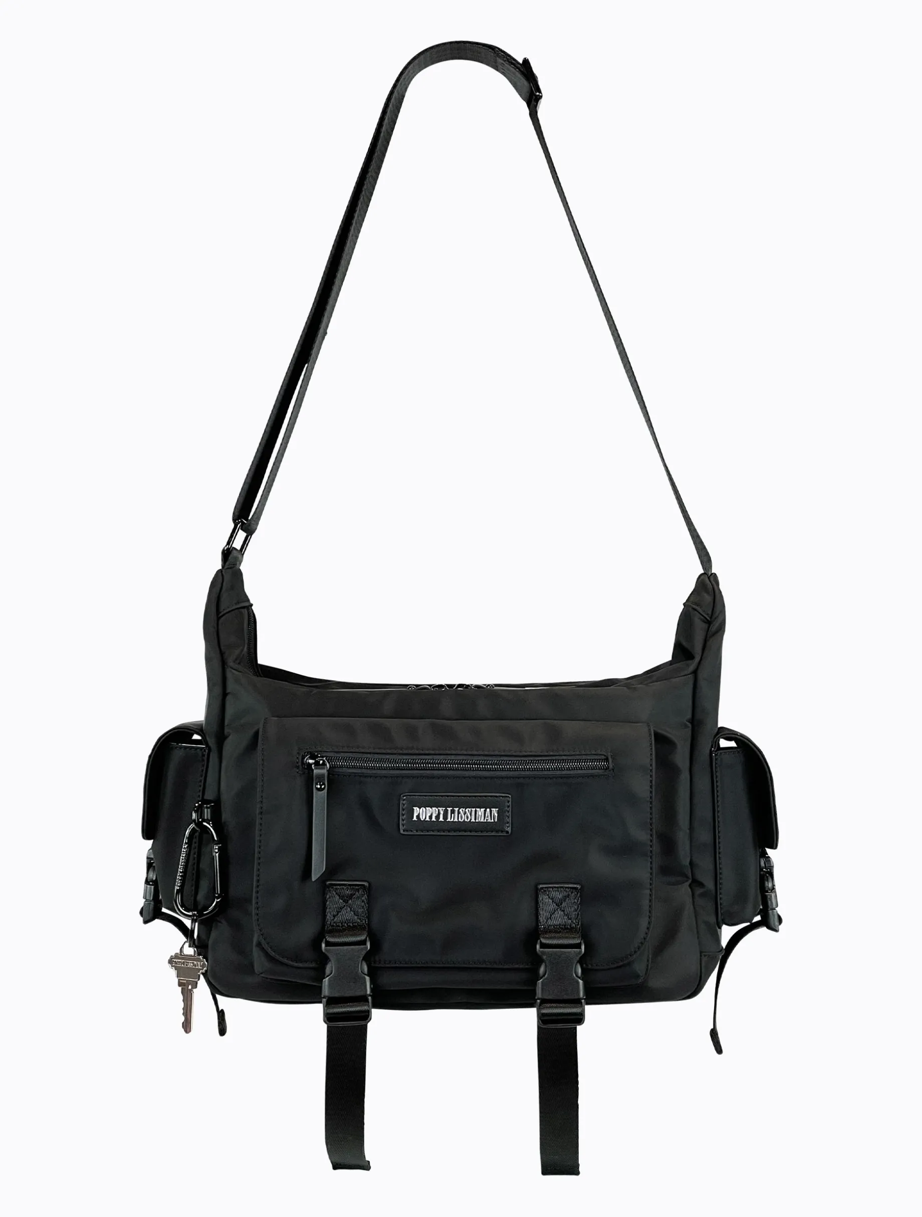 Shingo Laptop Bag - Black / Sky Blue