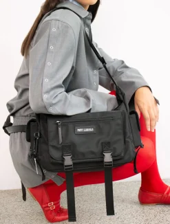 Shingo Laptop Bag - Black / Sky Blue