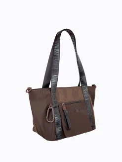 Skutty Flap Small Tote - Choc