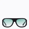 Spruce Aviators - Black/Green Gradient