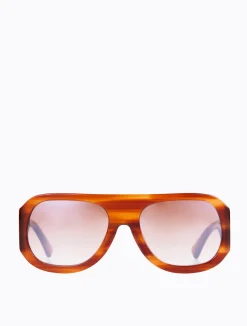 Spruce Aviators - Brushed Torti/Silver