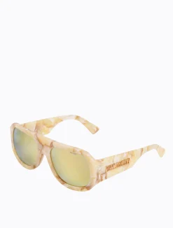 Spruce Aviators - Cream Marble/Gold