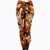 Squiggle Orange Sarong