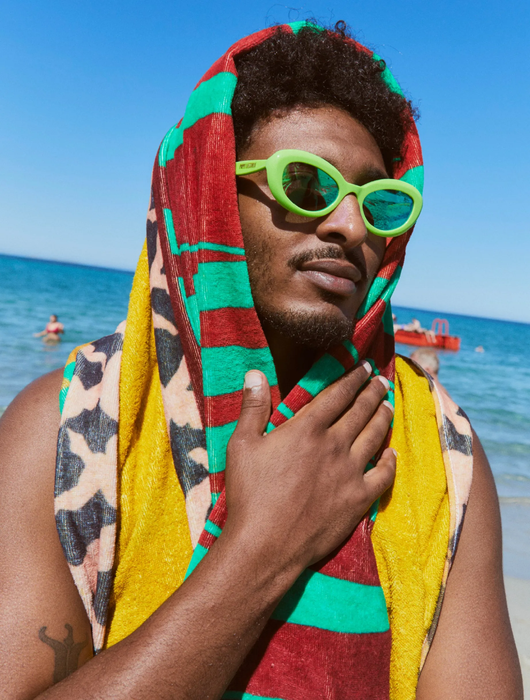 Sunset Velour Towel