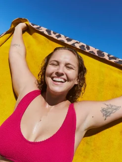 Sunset Velour Towel