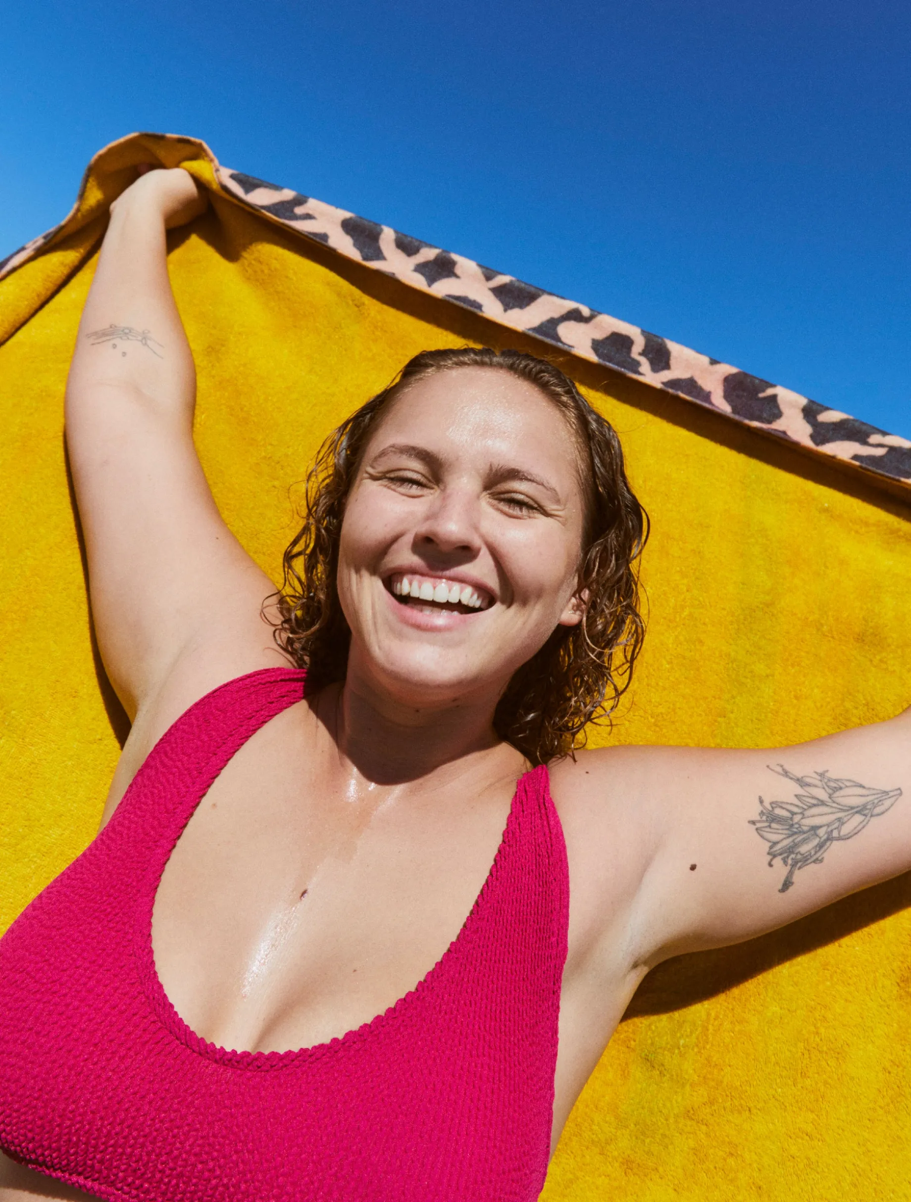 Sunset Velour Towel