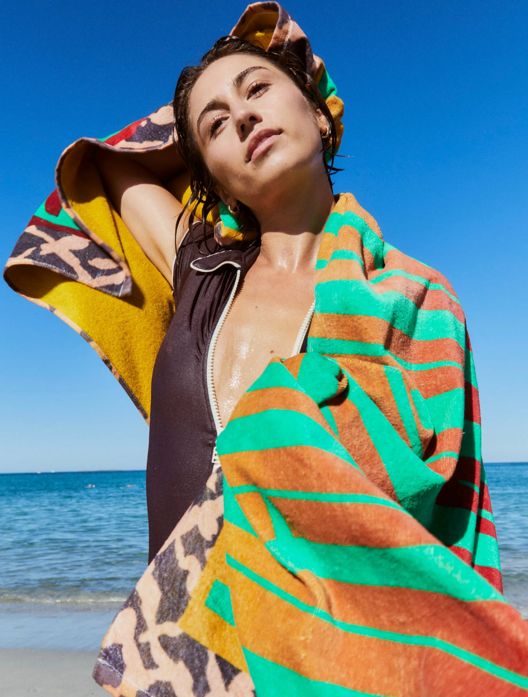 Sunset Velour Towel
