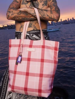 Tarnation Tote - Pink Tartan