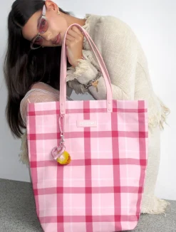 Tarnation Tote - Pink Tartan