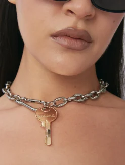 Unlock Necklace - Silver / Gold