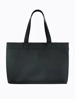 Winnie Laptop Tote - Black / Sky Blue